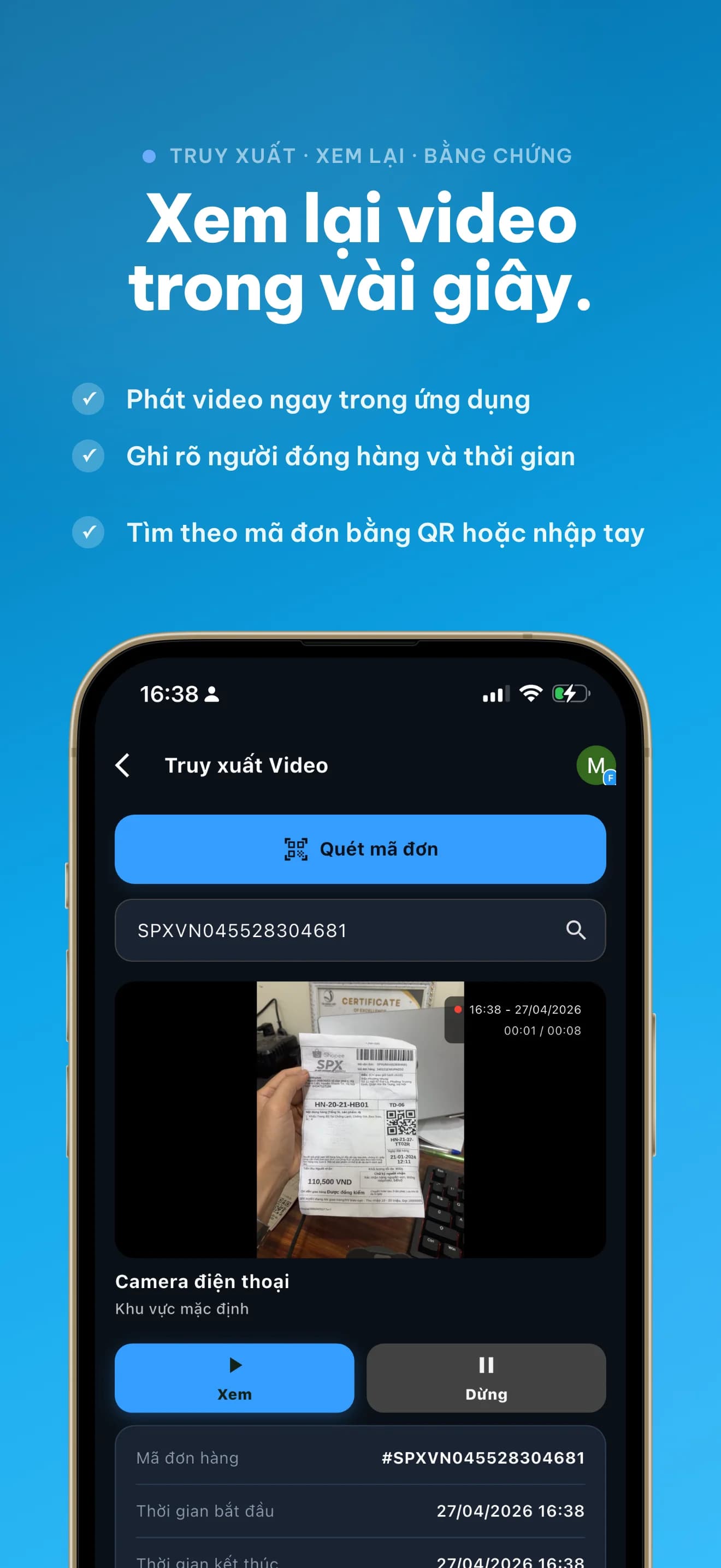 PackCam - xem lại video 1320x2868